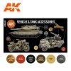AK Interactive AK11647 3G VEHICLE AND TANK ACCESSORIES 6x17ml